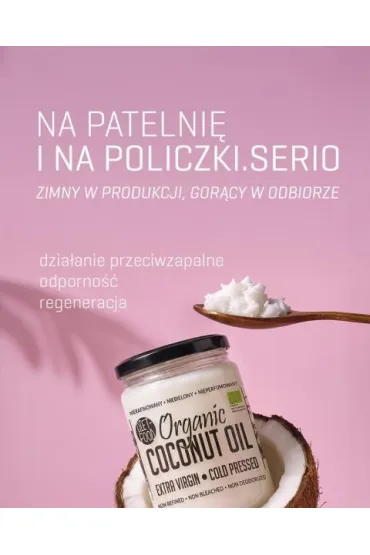 Diet-Food Olej kokosowy extra virgin t�oczony na zimno 500 ml Bio