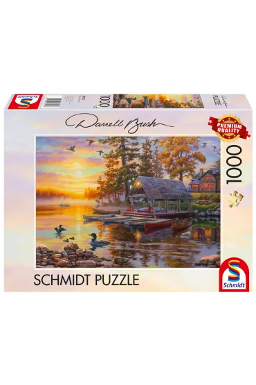 Puzzle 1000 el. PQ DARREL BUSH Przysta� kajakowa Schmidt - Darrel  Bush