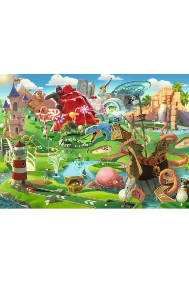 Puzzle 500 el. 2D Park rozrywki Ravensburger