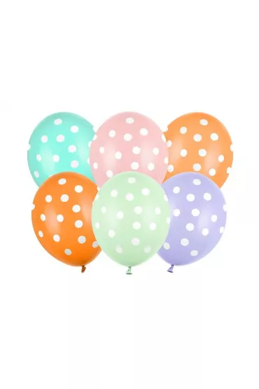 PartyDeco Balony kropki 30cm
