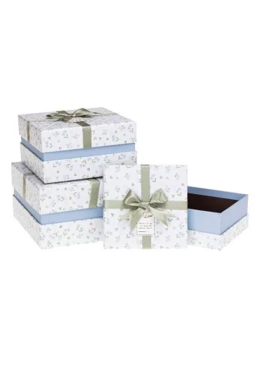Rozette Zestaw pude�ek PUG-24084-KW 3 szt. (S:15*15*7,5, M: 18*18*9,5, L: 20.5*20.5*11.5)
