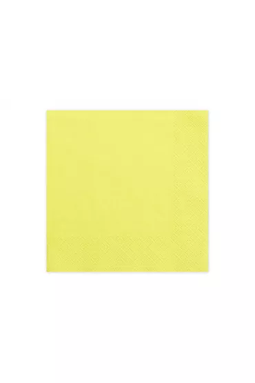 PartyDeco Serwetki tr�jwarstwowe ��te 33x33cm