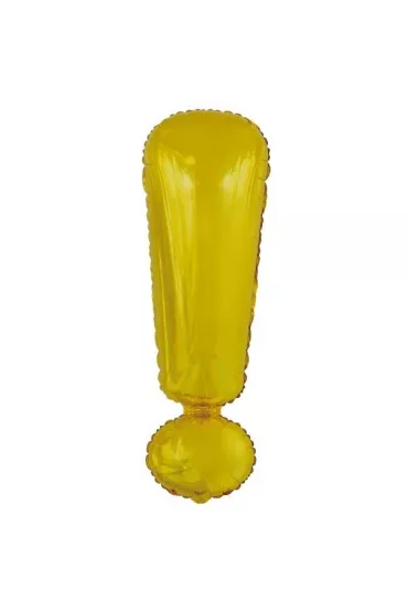 Amscan Balon foliowy znak ! Z�oty 28x86cm