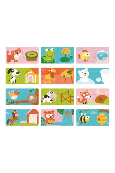 Puzzle Duo Gdzie �yj� zwierz�ta Dodo