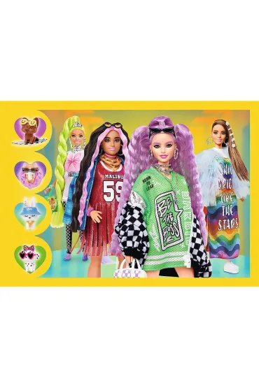 Puzzle 4w1 - Weso�y �wiat Barbie (35+48+54+70 el.) Trefl