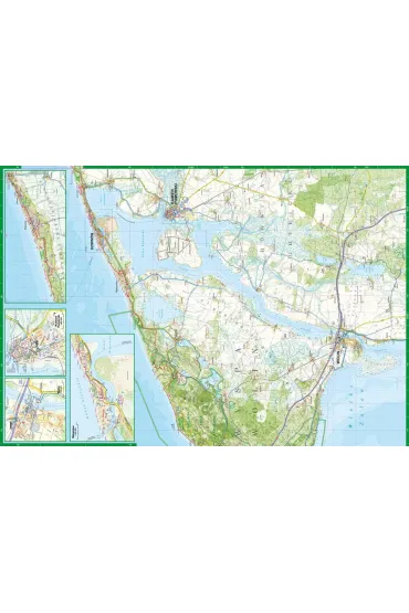 Wyspa Wolin. Woli�ski Park Narodowy. Laminowana mapa w skali 1:50 000