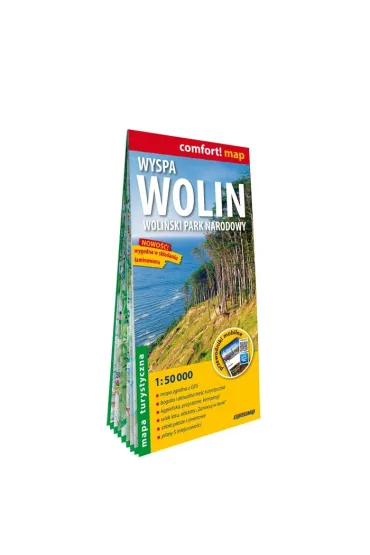 Wyspa Wolin. Woli�ski Park Narodowy. Laminowana mapa w skali 1:50 000