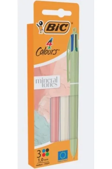 D�ugopis BIC 4 Colours Mineral Tones 3szt.mix kolor�w