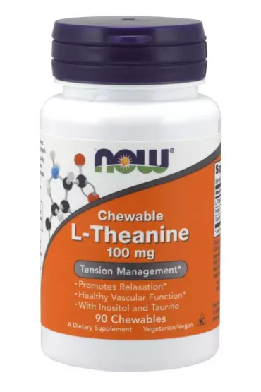 Now Foods L-Teanina Suplement diety 90 tab.