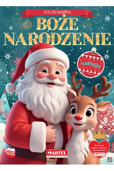 Bo�e Narodzenie Kolorowanka z naklejkami