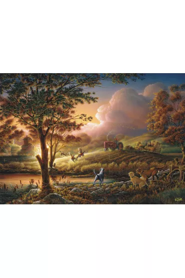 Puzzle 1000 el. PQ Terry Redlin �niwa w blasku s�o�ca Schmidt - Terry  Redlin
