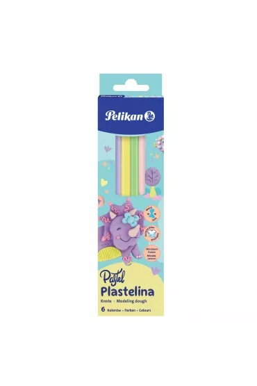 Plastelina Pelikan pastel 100gr 6 kolor�w Pelikan