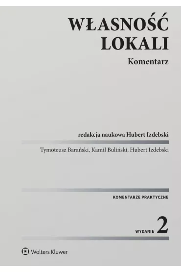 eBook Wasno lokali. Komentarz pdf epub - Hubert Izdebski, Kamil Buliski, Tymoteusz  Baraski