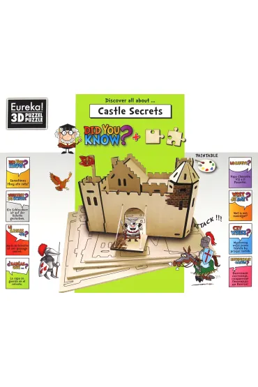Puzzle �amig��wka drewniana Gepetto Did You Know? Tajemnice zamku Eureka 3D