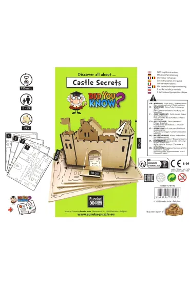 Puzzle �amig��wka drewniana Gepetto Did You Know? Tajemnice zamku Eureka 3D