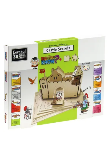 Puzzle �amig��wka drewniana Gepetto Did You Know? Tajemnice zamku Eureka 3D