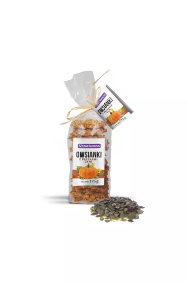 NaturaVena Ciastka owsianki z pestkami dyni 175 g