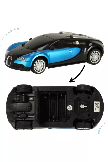 Samoch�d zdalnie sterowany na pilota RC Bugatti Veyron licencja 1:24 niebieski
