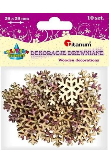 Titanum Dekoracje drewniane �nie�ynki 10 szt.