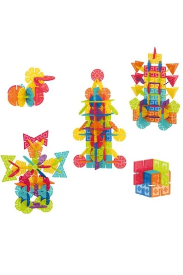 Klocki ma�ych geniuszy geometryczne �nie�ynki 224 elementy