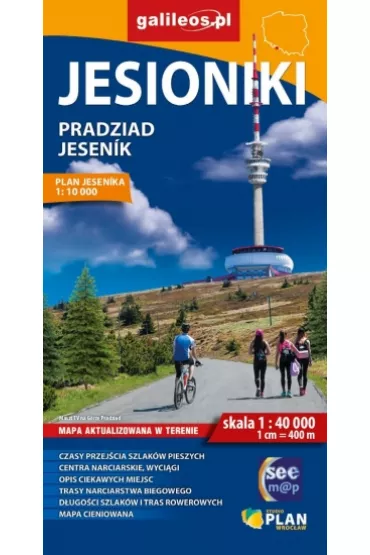Mapa turystyczna - Jesioniki/Pradziad/Jesenik