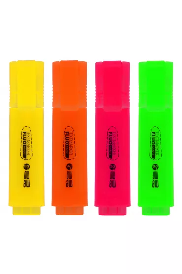 MemoBe Zakre�lacze neonowe etui 4 szt.
