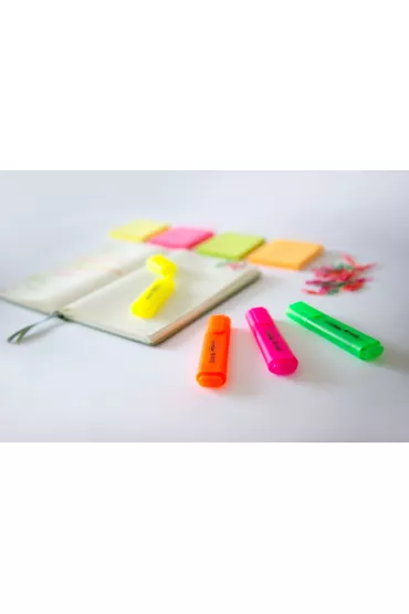 MemoBe Zakre�lacze neonowe etui 4 szt.