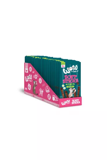 Wow Cat Soft Sticks Rind - mikkie przysmaki z woowin dla kota 5 x 6 g