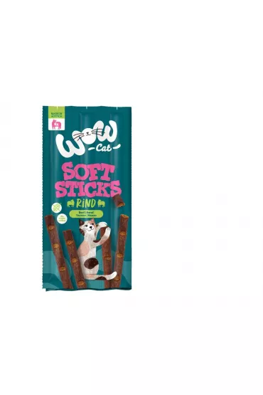 Wow Cat Soft Sticks Rind - mikkie przysmaki z woowin dla kota 5 x 6 g