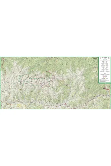 Turkey the Highest Peakstrekking map 1:100 000 laminat