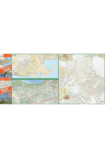 Turkey the Highest Peakstrekking map 1:100 000 laminat