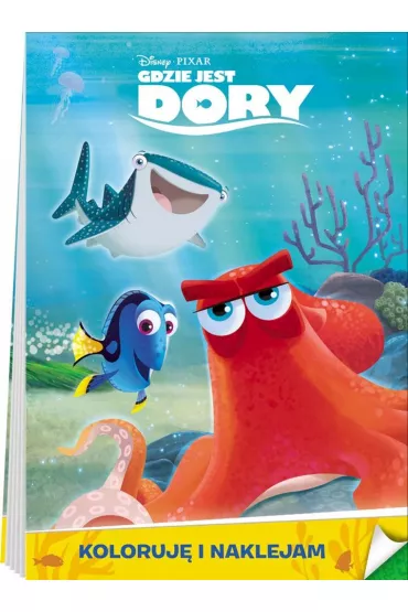 Koloruj� i naklejam. Gdzie jest Dory?