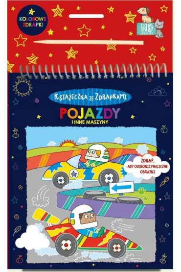 Pojazdy i inne maszyny. Kolorowe zdrapki