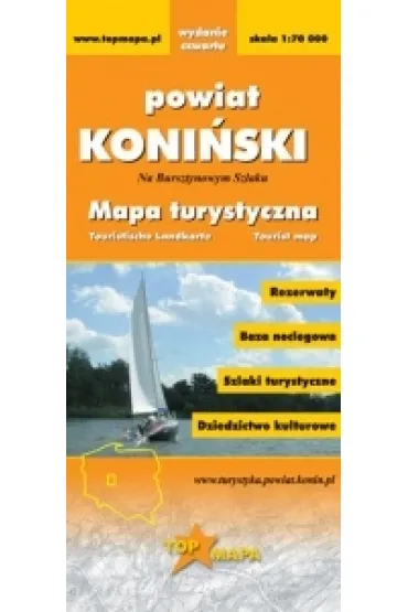Powiat Koni�ski - mapa turystyczna