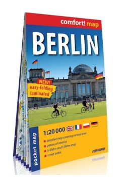 Berlin kieszonkowy laminowany plan miasta 1:20 000