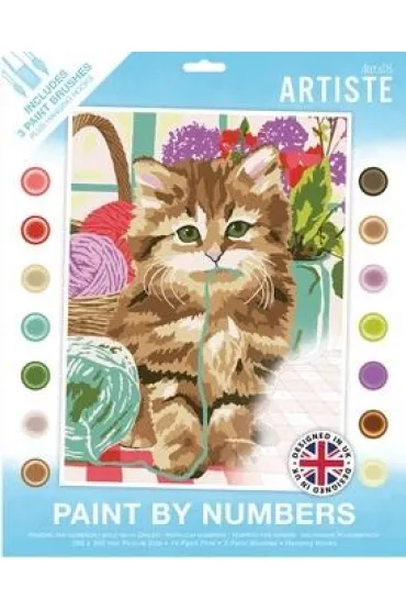 Malowanie po numerach - Cute Kitten 40x30cm Dalprint