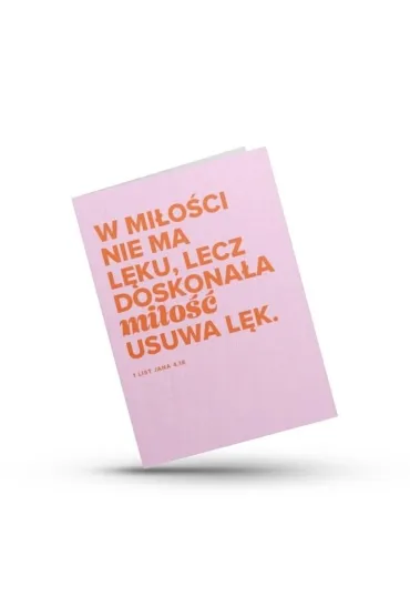 Kartka sk�adana - W mi�o�ci nie ma l�ku