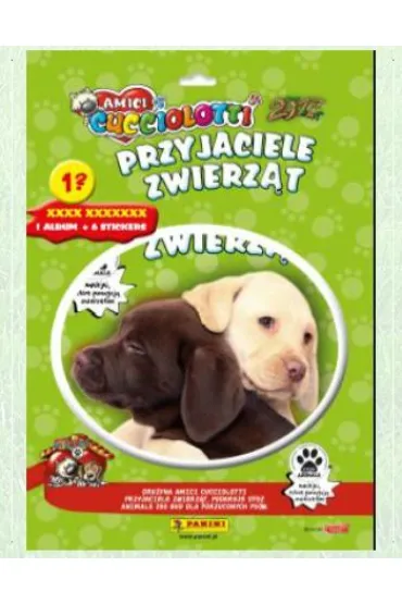 Panini Przyjaciele zwierz�t zestaw startowy - 18 naklejek + album do wyklejania *