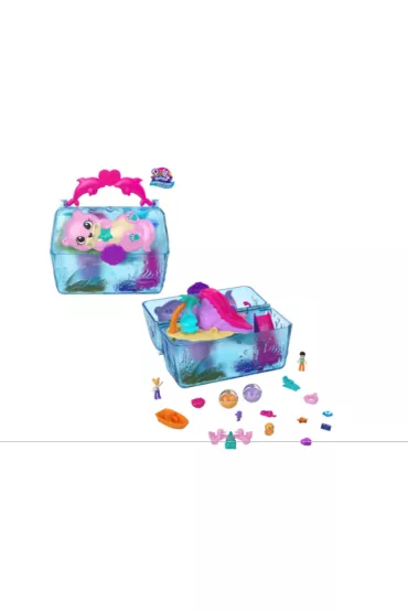 Polly Pocket Wyspa skarbw Kuferek Zestaw HKV47 Mattel