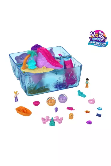 Polly Pocket Wyspa skarbw Kuferek Zestaw HKV47 Mattel