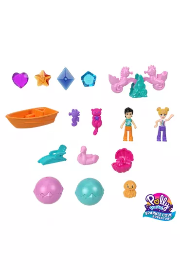 Polly Pocket Wyspa skarbw Kuferek Zestaw HKV47 Mattel