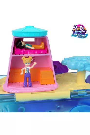 Polly Pocket Wyspa skarbw Kuferek Zestaw HKV47 Mattel