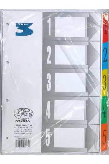 Tierra Group Przek�adka laminowana numeryczna A4 1-5