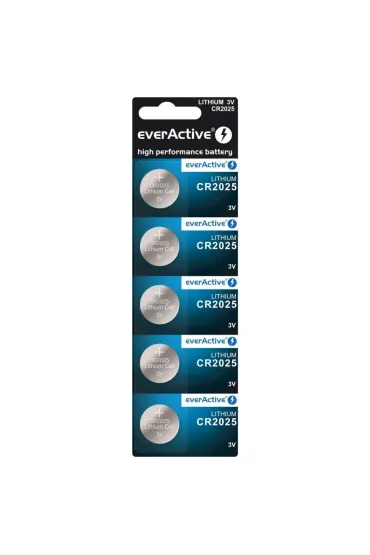 Baltrade Bateria litowa guzikowa everActive CR2025 3V blister 5 szt.