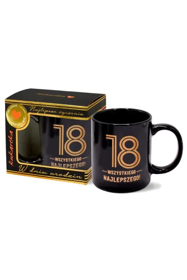 Kukartka Kubek Premium Urodziny 18