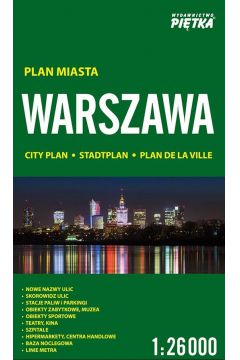 Warszawa 1:26 000 plan miasta PITKA