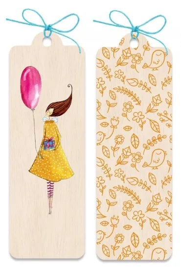 Cozywood Zak�adka drewniana Kobieta z balonem