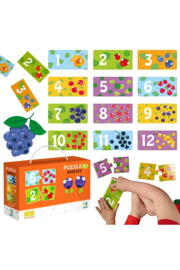 Puzzle 12 el. Duo Cyferki Jag�dki Dodo