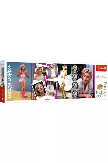 Puzzle panoramiczne 500 el. Marilyn Monroe kola� Trefl