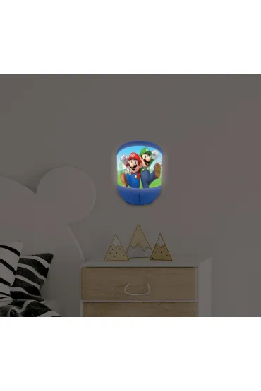 Lampka nocna �cienna/sto�owa Super Mario NLJ20NI